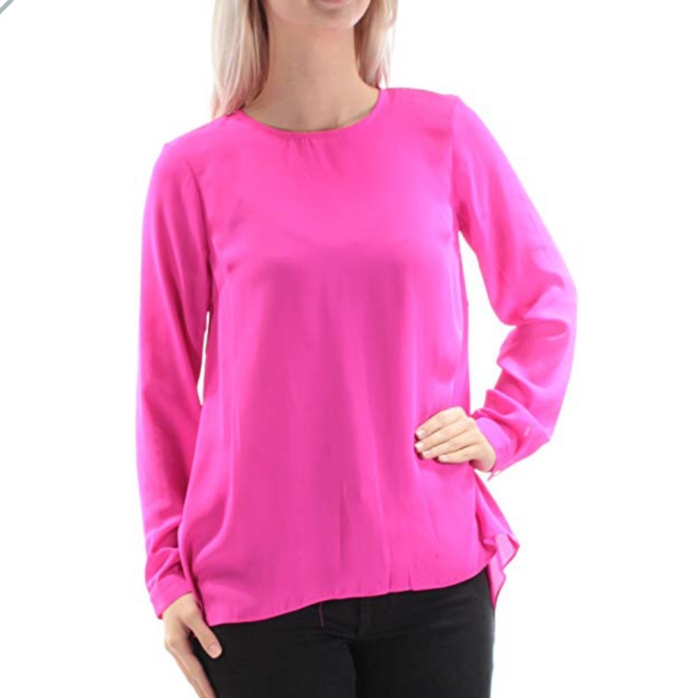 💕 Vince Camuto Barbie pink blouse. REDUCED!